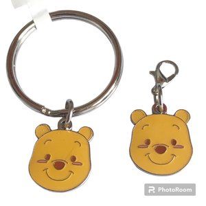 Vintage Disney Winnie the Pooh Bear Keychain & Charm Bundle Disneyana Purse